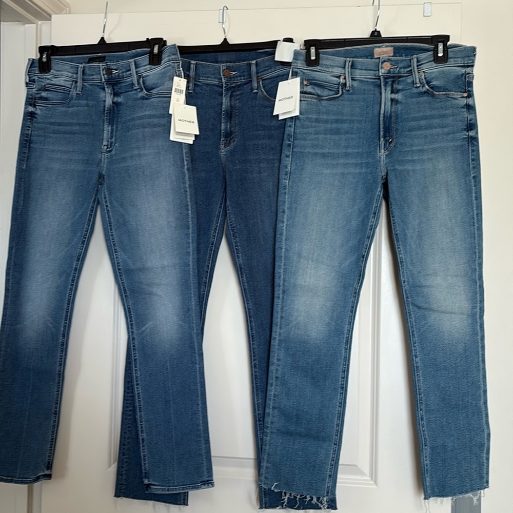 Bundle 3 pair Mother Dazzler Jeans NWT DO NOT BUY !!!